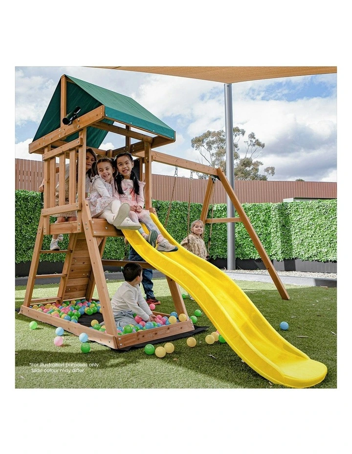 Greenvale Play Centre Swing Set With Slide 1.8m image 3