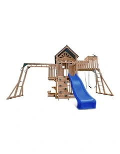 Kensington Swing Set, Monkey Bars & Play Centre With Slide 2.2m