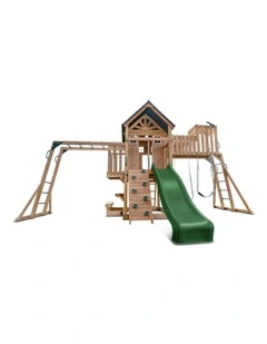 Kensington Swing Set, Monkey Bars & Play Centre With Slide 2.2m