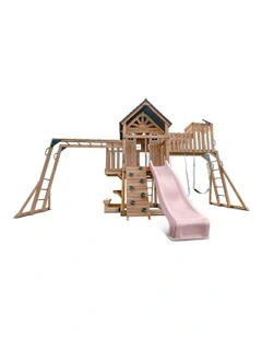 Kensington Swing Set, Monkey Bars & Play Centre With Slide 2.2m