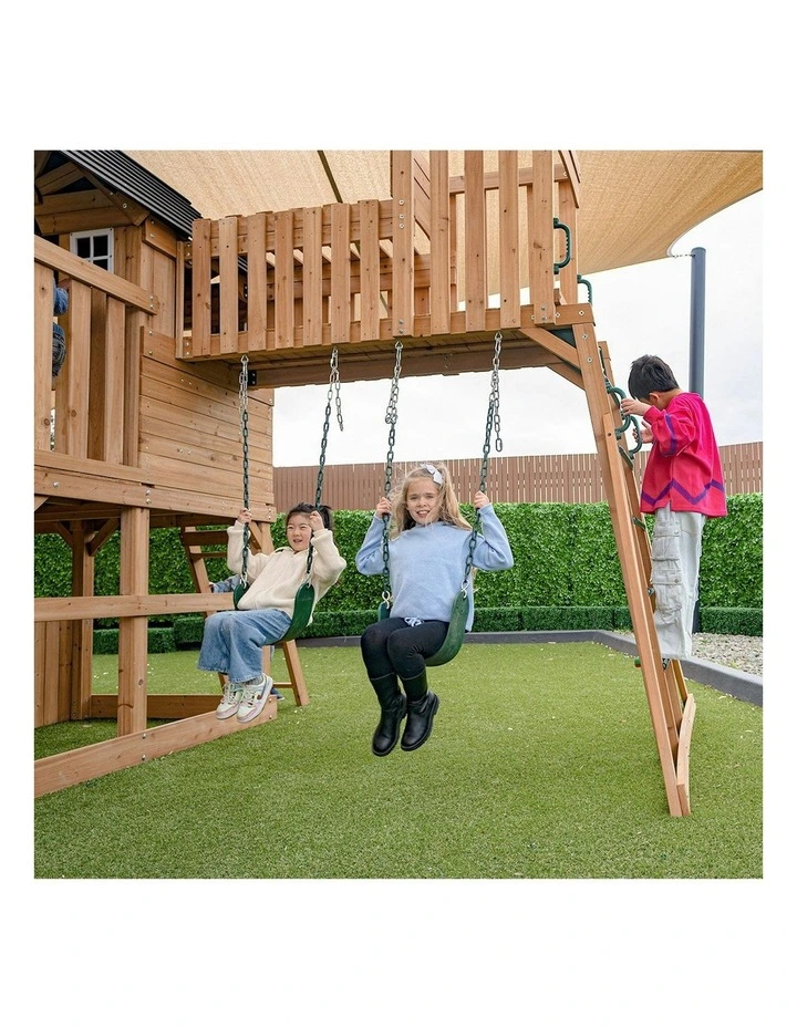 Kensington Swing Set, Monkey Bars & Play Centre with 2.2m Slide image 3