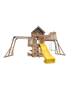 Kensington Swing Set, Monkey Bars & Play Centre with 2.2m Slide