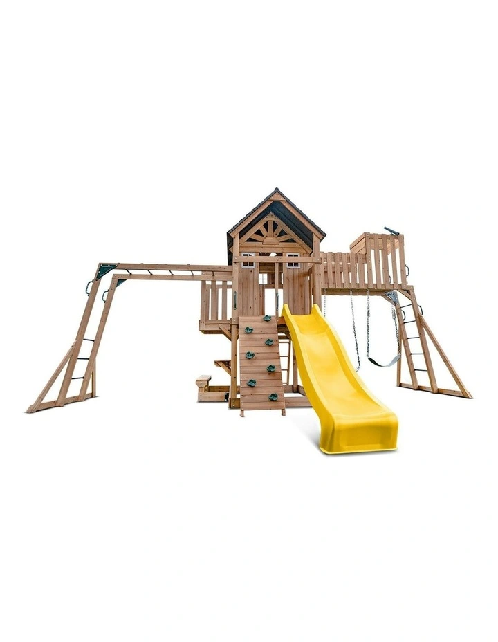 Kensington Swing Set, Monkey Bars & Play Centre with 2.2m Slide image 1