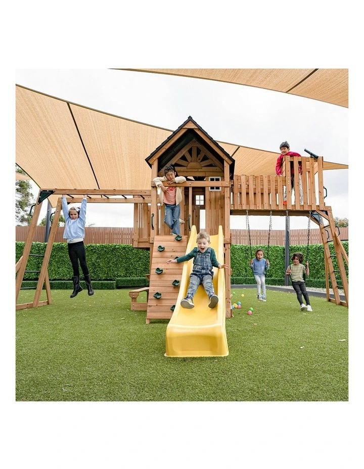 Kensington Swing Set, Monkey Bars & Play Centre with 2.2m Slide image 2