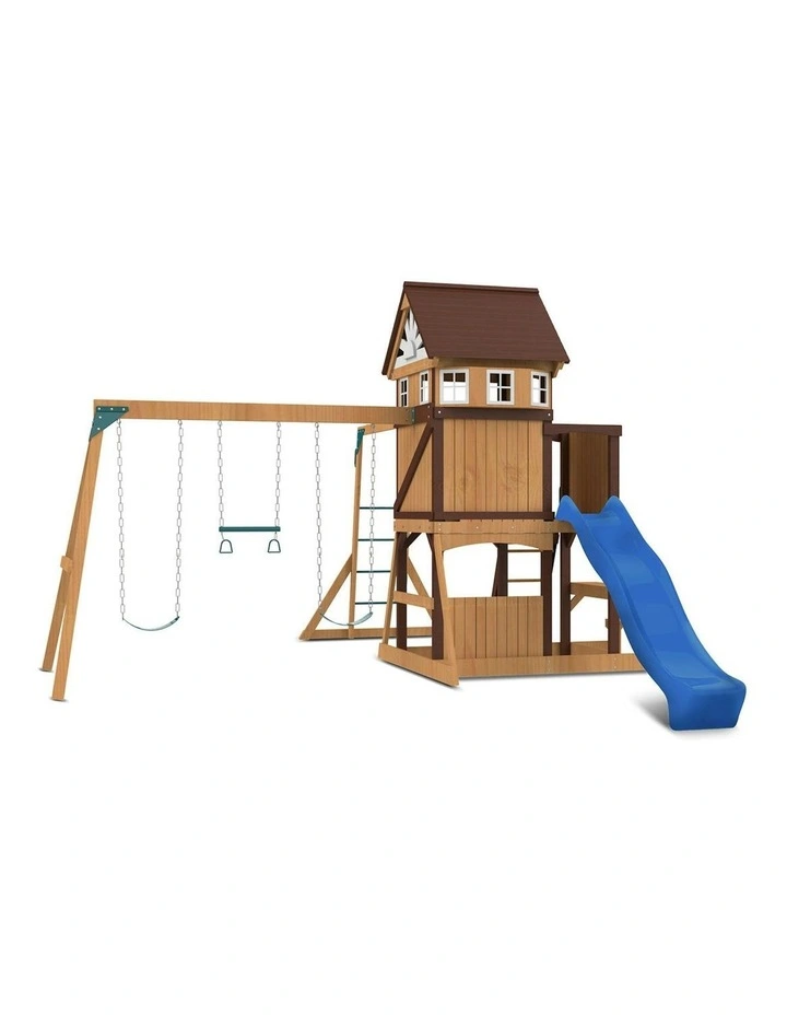Meer Brook Swing Set, Monkey Bars & Play Centre with 2.2m Slide image 1