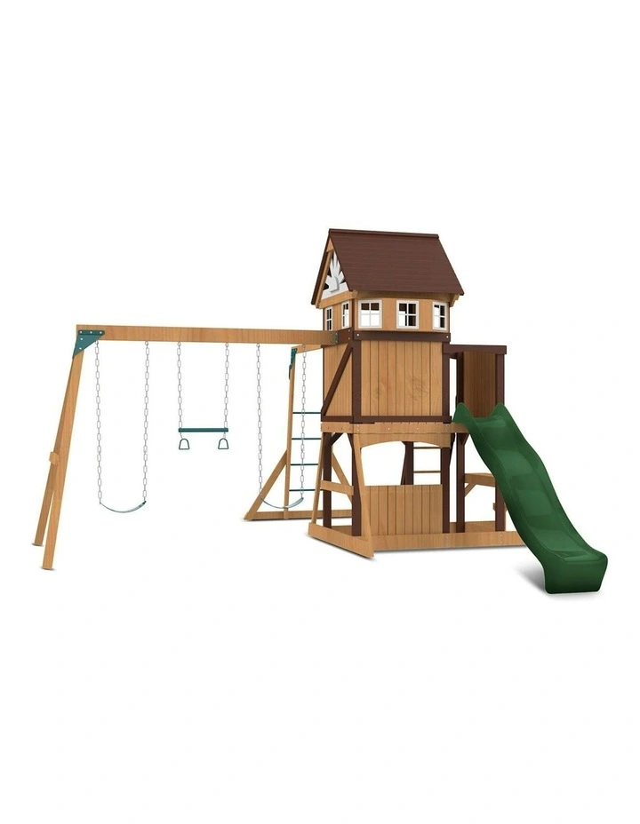 Meer Brook Swing Set, Monkey Bars & Play Centre with 2.2m Slide image 1