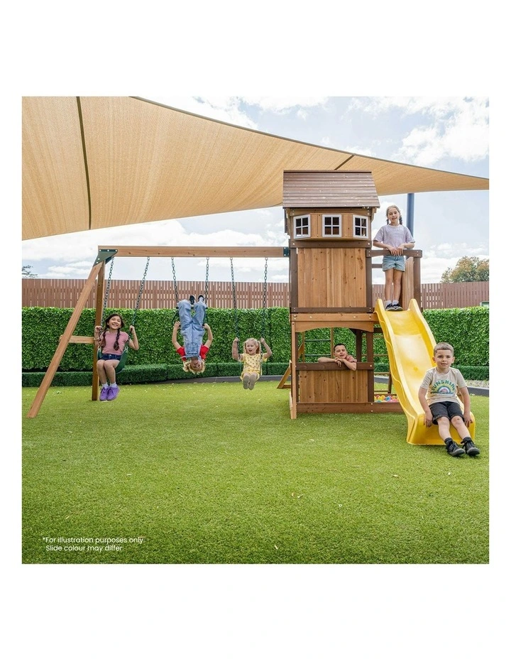 Meer Brook Swing Set, Monkey Bars & Play Centre with 2.2m Slide image 2