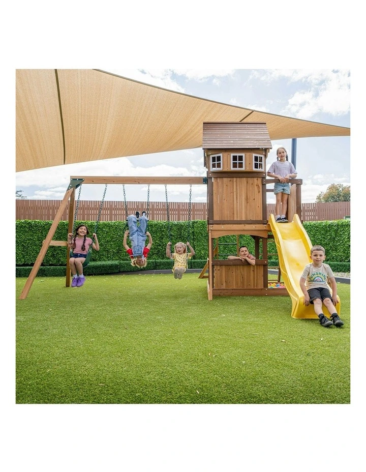 Meer Brook Swing Set, Monkey Bars & Play Centre with 2.2m Slide image 2