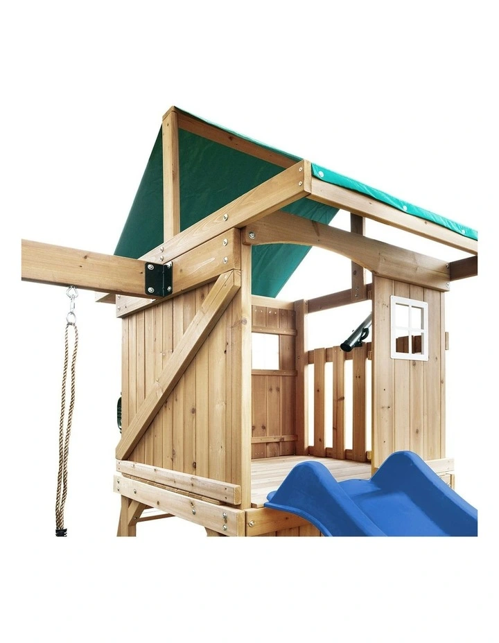 Montrose Swing Set & Play Centre with 2.2m Slide in Blue image 3