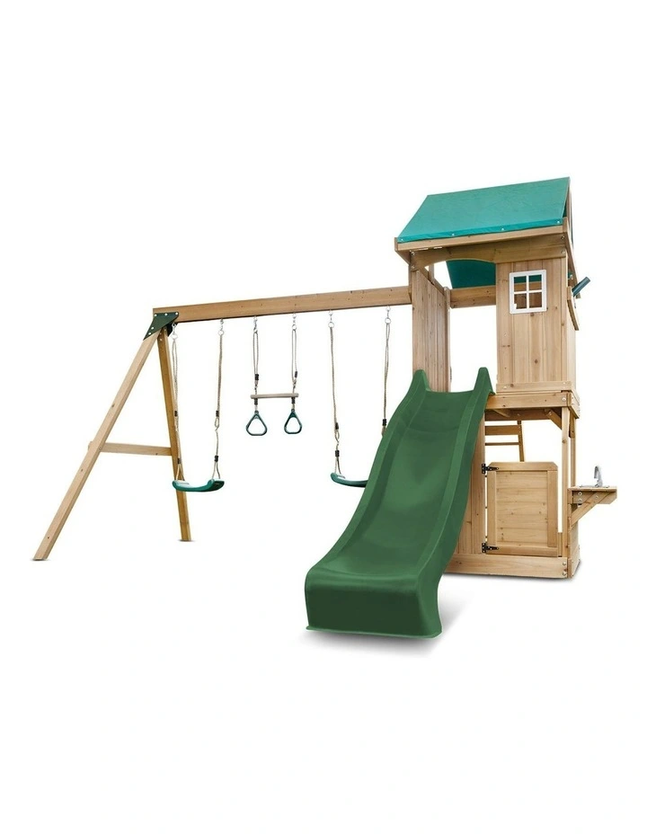 Montrose Swing Set & Play Centre with 2.2m Slide image 2