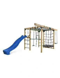 Orangutan Monkey Bars Jungle Gym Climbing Frame with 2.2m Slide