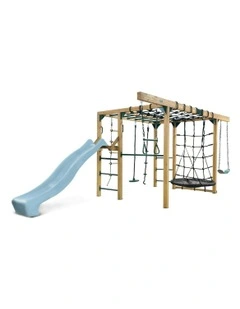 Orangutan Monkey Bars Jungle Gym Climbing Frame with 2.2m Slide