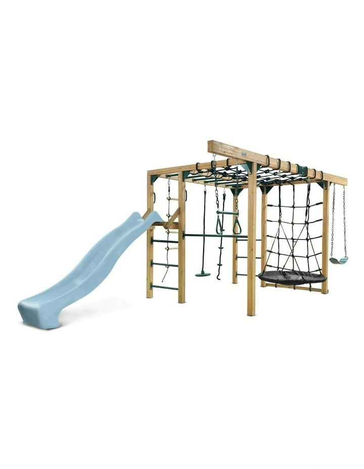 Orangutan Monkey Bars Jungle Gym Climbing Frame with 2.2m Slide image 1