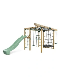Orangutan Monkey Bars Jungle Gym Climbing Frame with 2.2m Slide