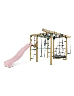 Orangutan Monkey Bars Jungle Gym Climbing Frame with 2.2m Slide