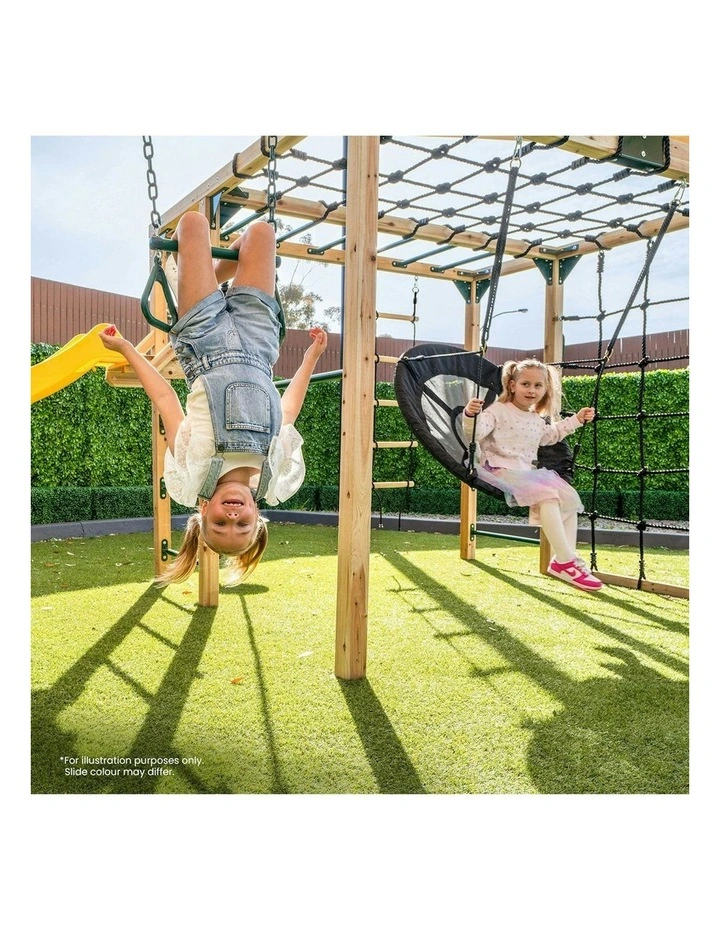 Orangutan Monkey Bars Jungle Gym Climbing Frame with 2.2m Slide image 4