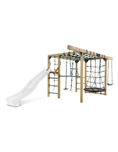 Orangutan Monkey Bars Jungle Gym Climbing Frame with 2.2m Slide