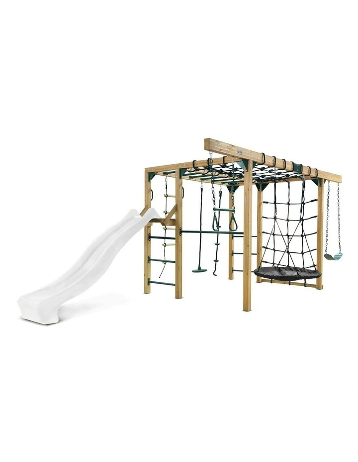 Orangutan Monkey Bars Jungle Gym Climbing Frame with 2.2m Slide image 1