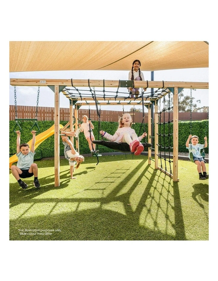 Orangutan Monkey Bars Jungle Gym Climbing Frame with 2.2m Slide image 3