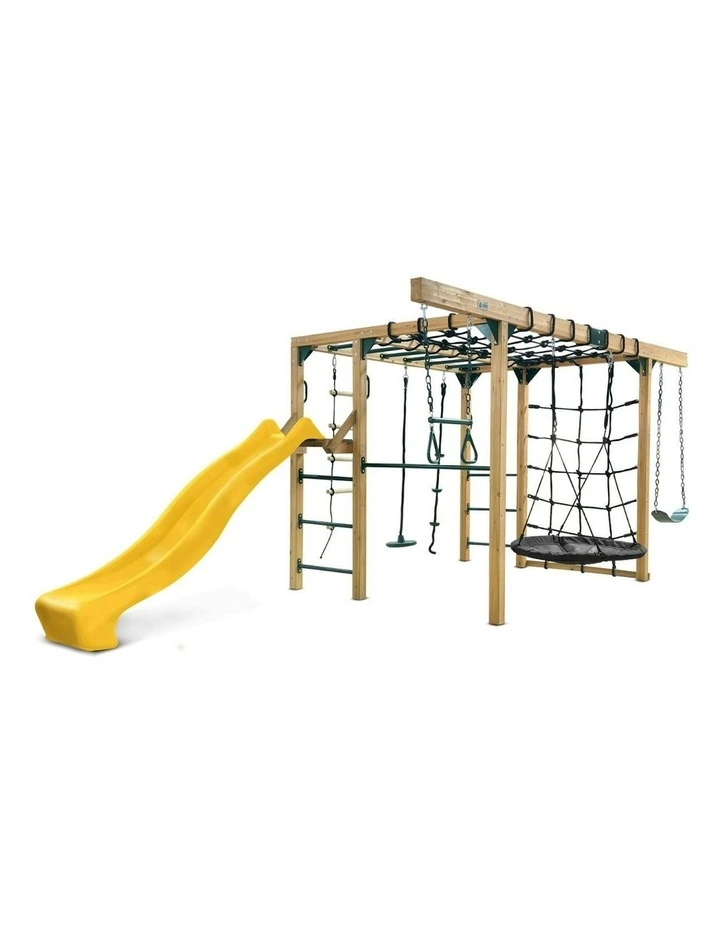 Orangutan Monkey Bars Jungle Gym Climbing Frame with 2.2m Slide image 1