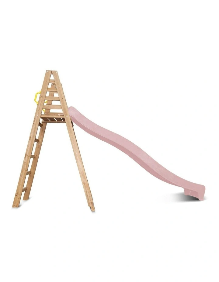 Lifespan Kids Jumbo Climb &  3.0m Slide in Pastel Pink image 2