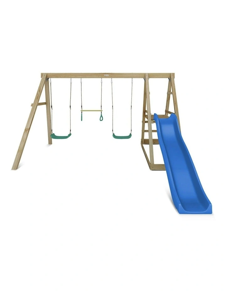 Lifespan Kids Winston Swing Set with Climb & 1.8m Slide in Blue image 1