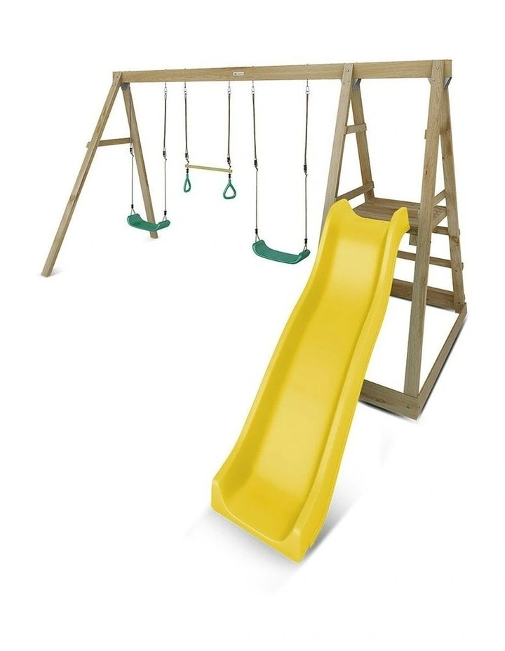 Lifespan Kids Winston Swing Set with Climb & 1.8m Slide in Yellow image 2