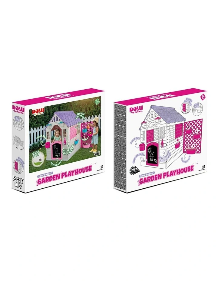 Garden Playhouse with Pink Fence image 3