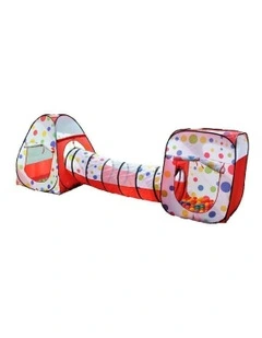 Wonder Castle Play Tent Ball House and Tunnel with 200 Soft Balls