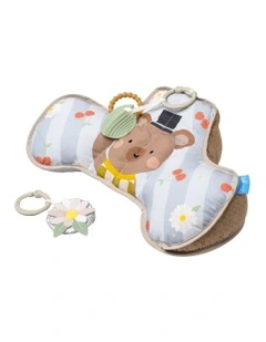 Tummy-Time Bear Pillow in Multi