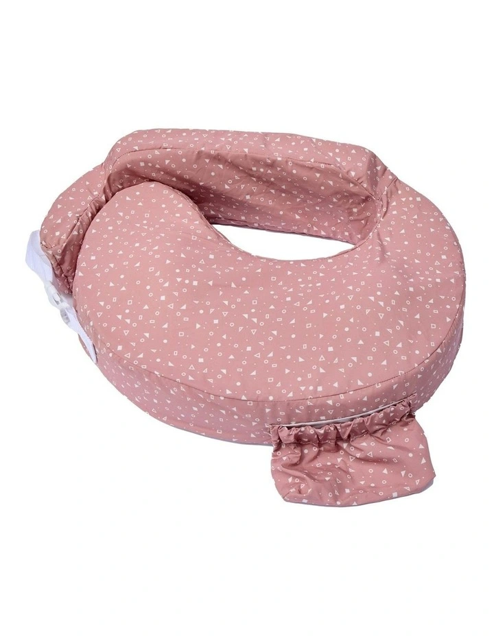 My Brest Friend Original Breastfeeding Pillow - Dusty Rose Geo image 1