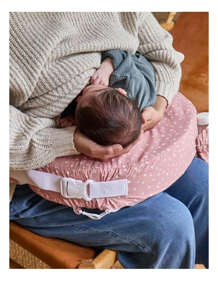 My Brest Friend Original Breastfeeding Pillow - Dusty Rose Geo image 7
