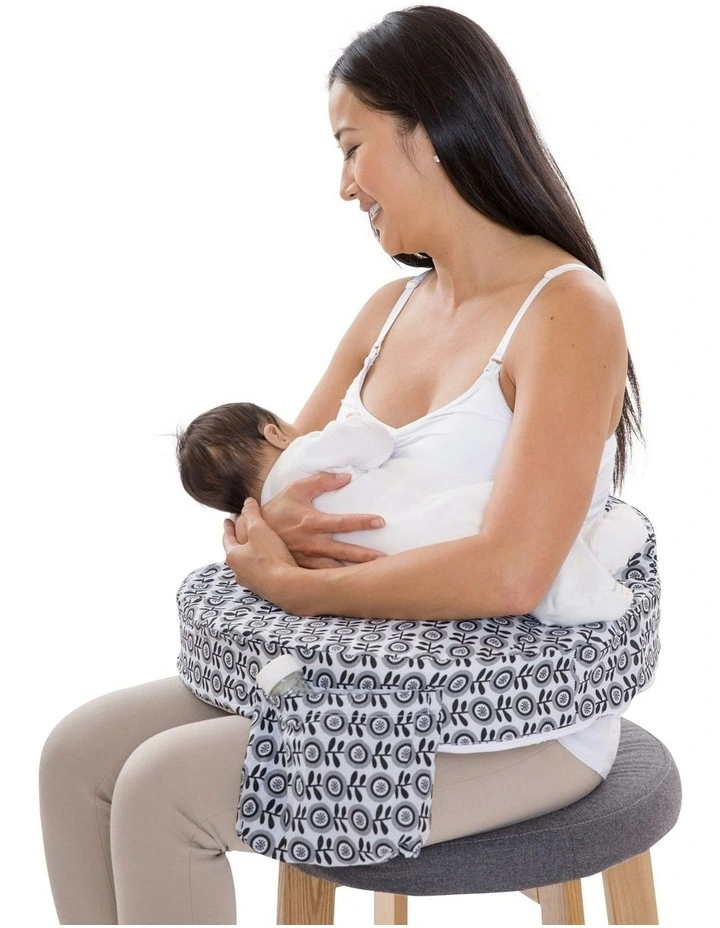 Original Nursing Pillow in Midnight Poppy image 3
