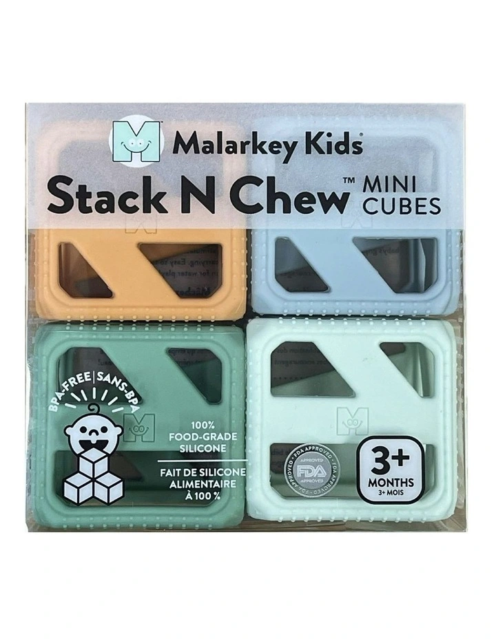 Stack N Chew Mini Cubes 4 Pack in Multi image 1