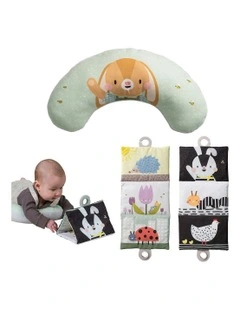 Tummy Time Double-Sided Crinkle Book And Development Cushion