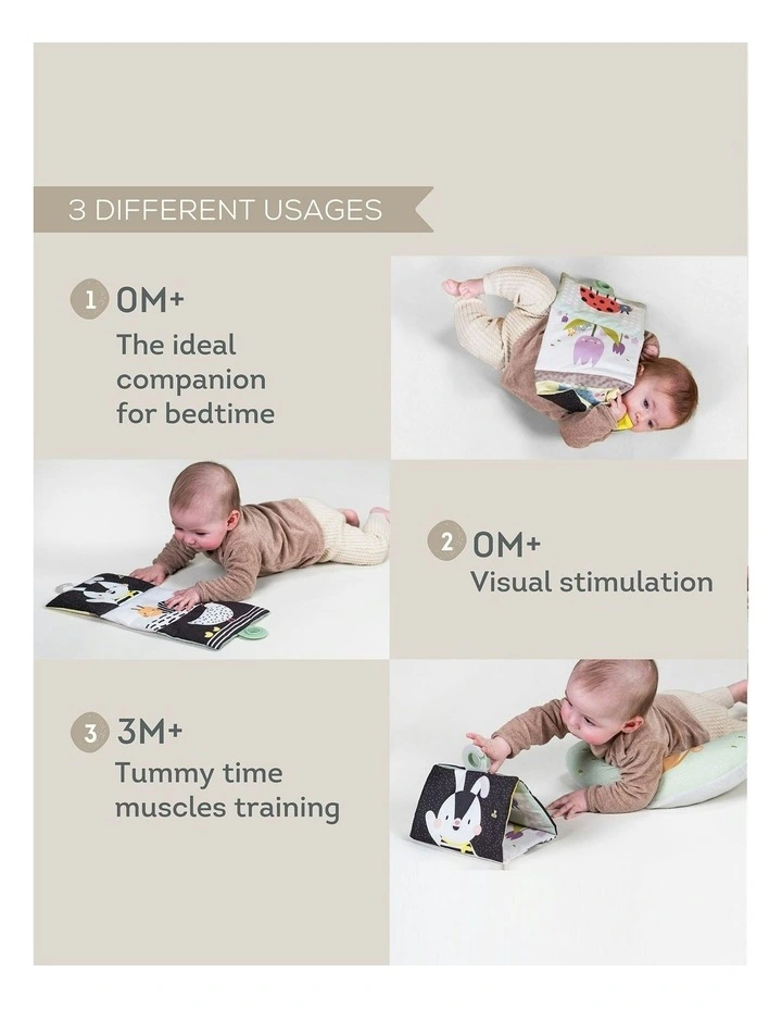 Tummy Time Double-Sided Crinkle Book And Development Cushion image 3