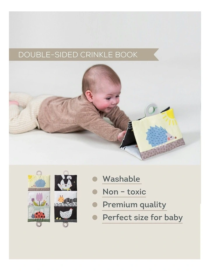 Tummy Time Double-Sided Crinkle Book And Development Cushion image 6
