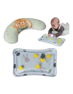 Tummy Time Set With Water Mat And Supportive Cushion