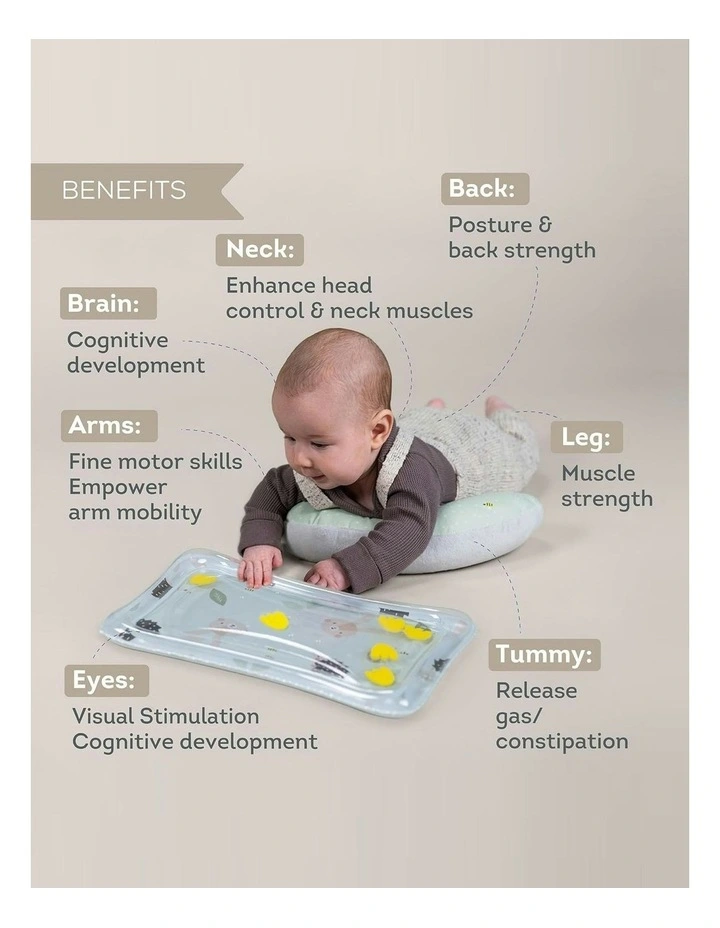 Tummy Time Set With Water Mat And Supportive Cushion image 4