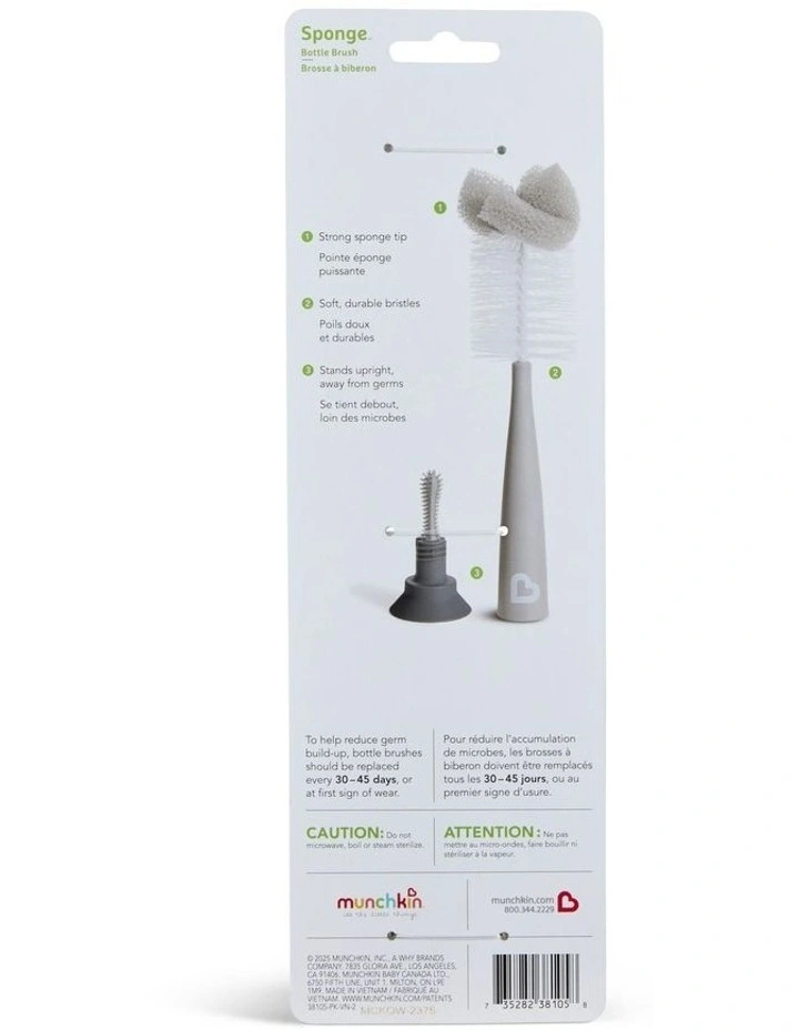 Modern Sponge Bottle Brush in Grey image 5