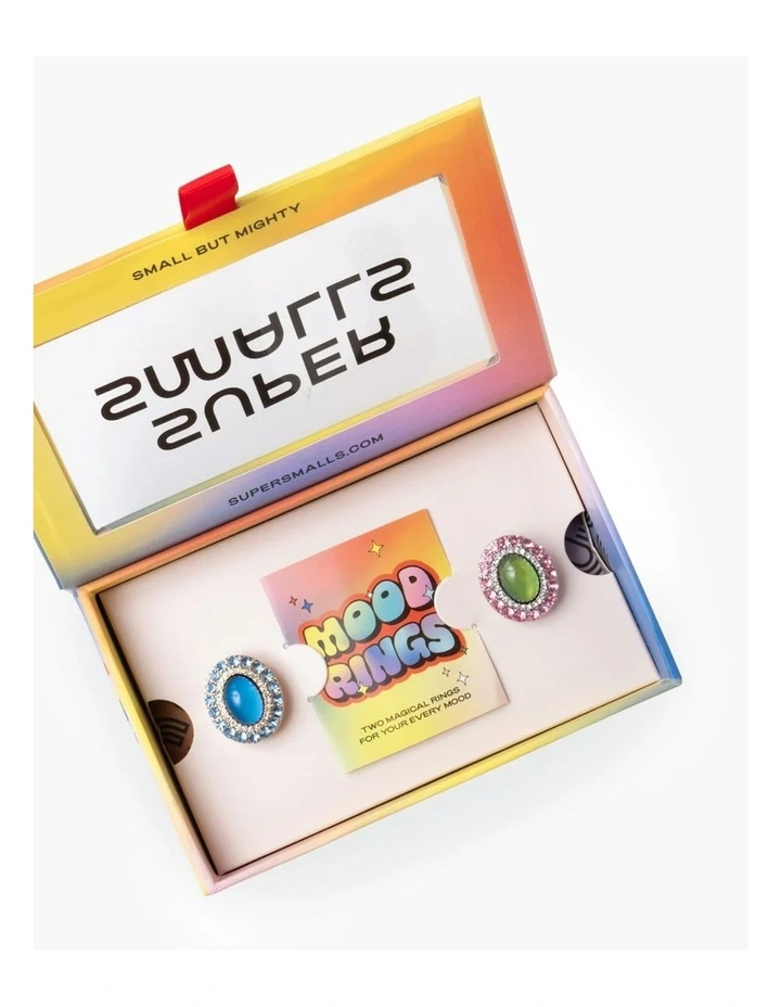 Me Time Double Mood Rings in Multi image 1