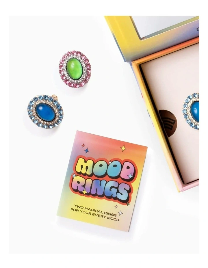 Me Time Double Mood Rings in Multi image 2