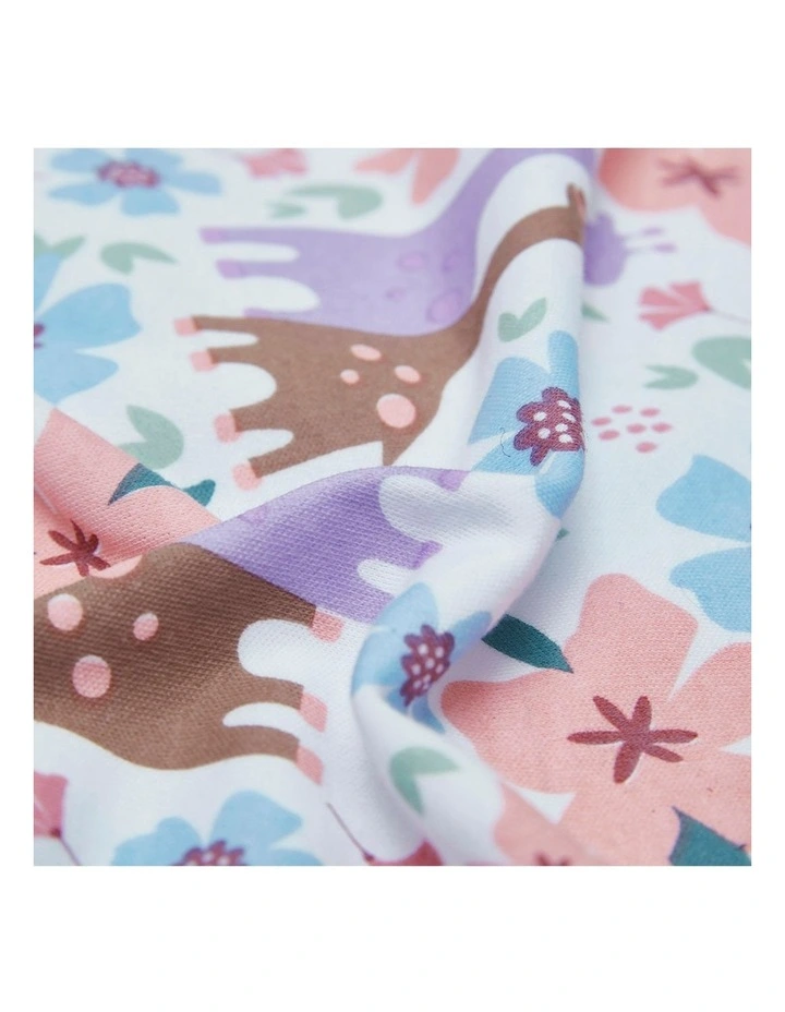 Printed Long Sleeve Padded Sleeping Bag in Giraffe image 6