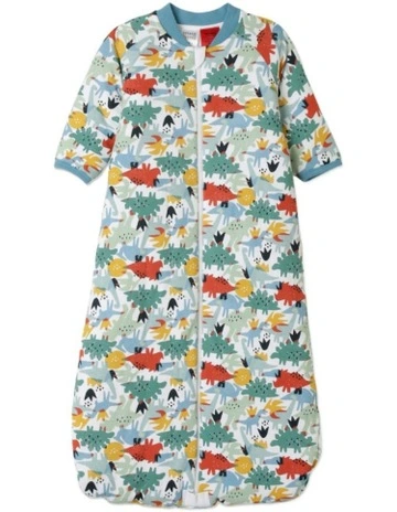 Printed Long Sleeve Padded Cosi Bag in Dino