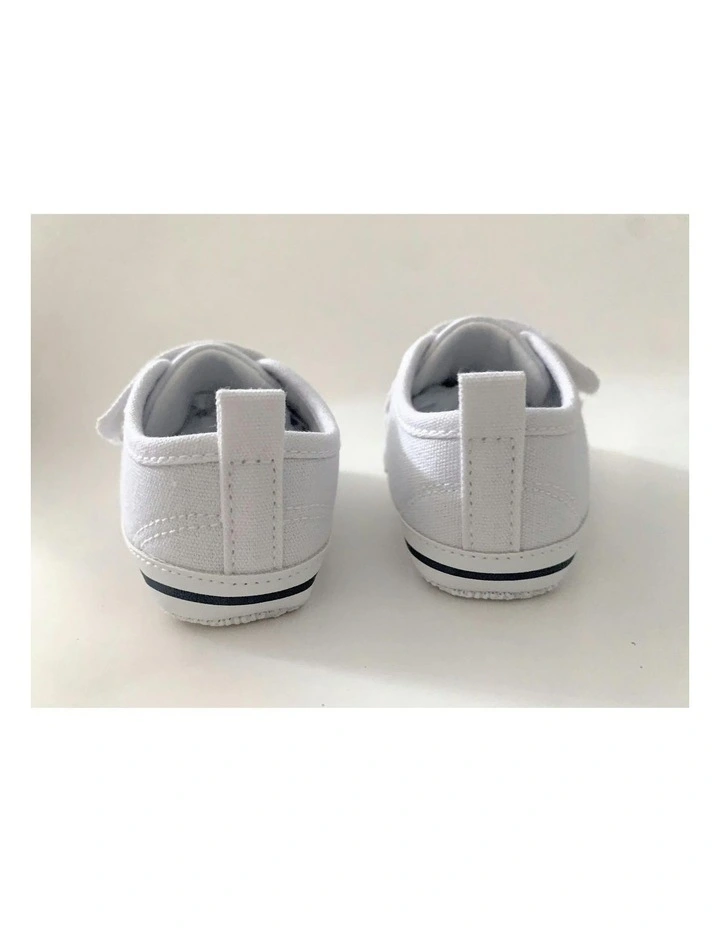 Velcro Sneaker in White image 3