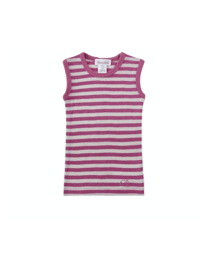 Vest in Pink Stripe Pink