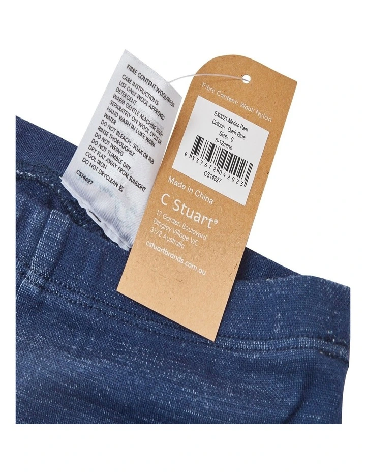 Pant in Navy Marle image 4