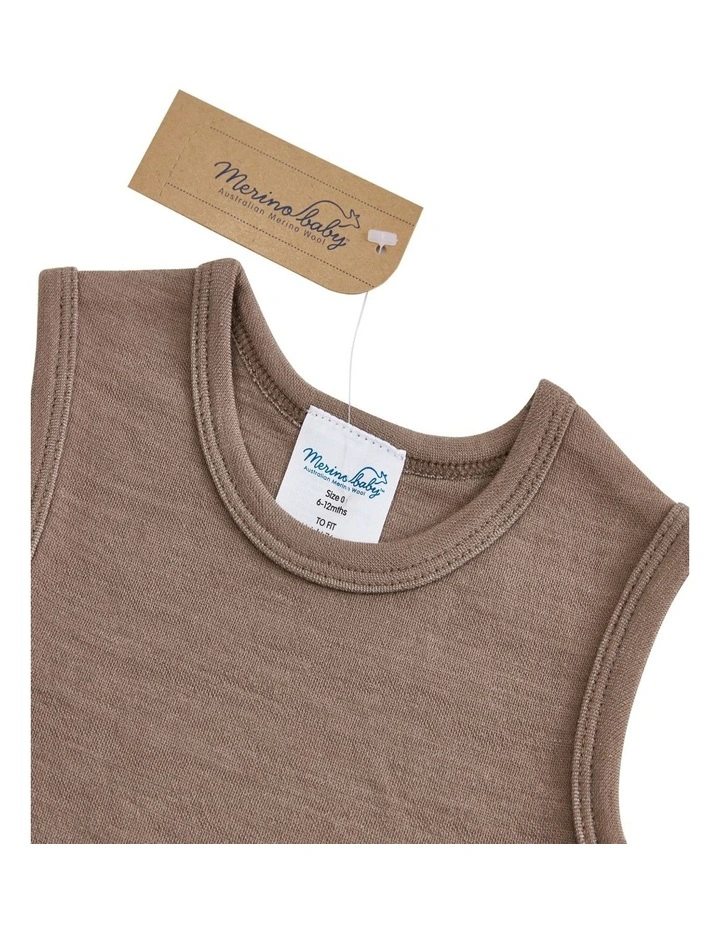 Vest in Brown Marle image 3