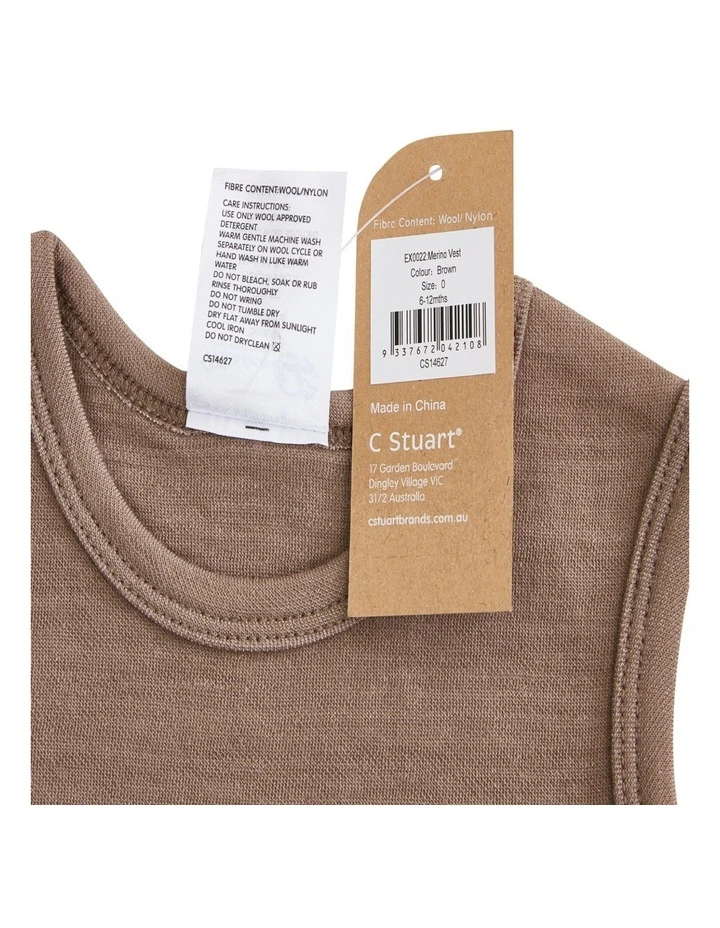 Vest in Brown Marle image 4