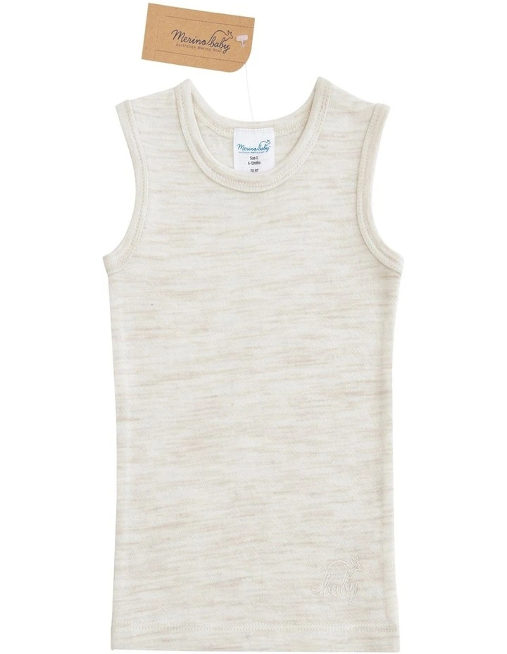 Vest in Cream Marle image 1